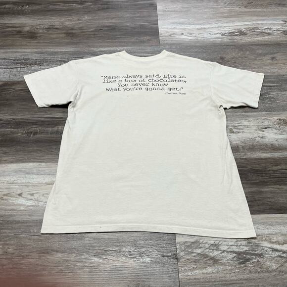 Vintage 1998 Bubba Gump Shrimp Co Chicago White Men L Forrest Gump Movie Tee - Picture 3 of 10